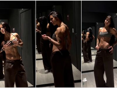 Ana Castela mostra abdômen definido e braços musculosos após treino