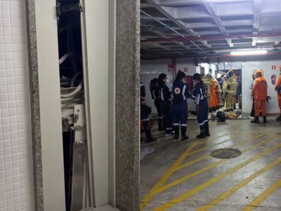 Elevador cai cinco andares em Salvador e deixa mulher ferida